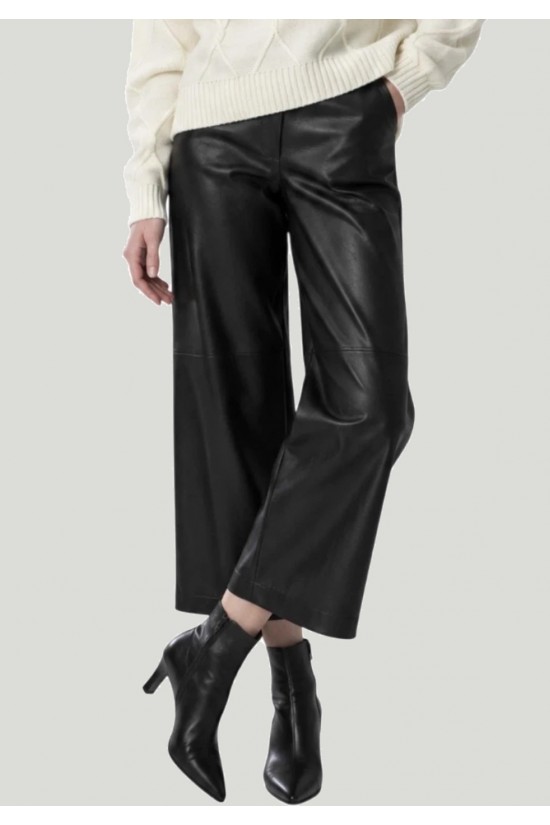 Γυναικεία faux leather culotte - Moutaki 26.03.102 Γυναικεία faux leather culotte - Moutaki 26.03.102