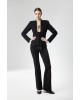 Γυναικεία μαύρη jaqcuard παντελόνα - Moutaki 26.03.142
