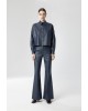 Γυναικείο cropped faux leather πουκάμισο - Moutaki 26.09.130