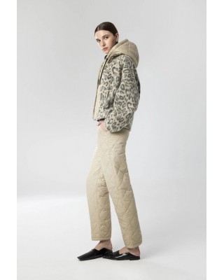 Γυναικείο faux fur jacket λεοπάρ - Moutaki 26.06.153