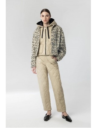 Γυναικείο faux fur jacket λεοπάρ - Moutaki 26.06.153
