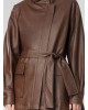 Γυναικείο oversized ecoleather jacket - Moutaki 26.06.161