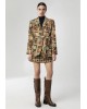 Γυναικείο oversized σακάκι με ethnic print - Moutaki 26.06.147 Γυναικείο oversized σακάκι με ethnic print - Moutaki 26.06.147