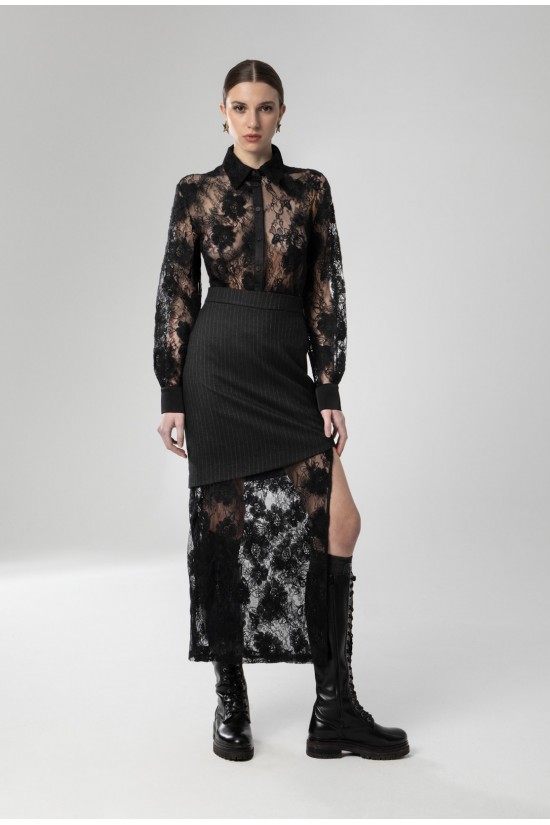 Γυναικείο μαύρο body shirt - Moutaki 26.09.115 Γυναικείο μαύρο body shirt - Moutaki 26.09.115