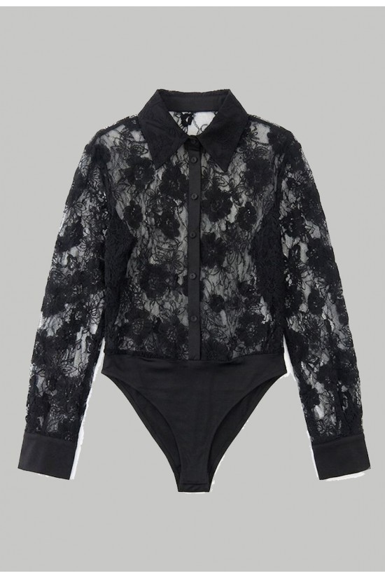 Γυναικείο μαύρο body shirt - Moutaki 26.09.115 Γυναικείο μαύρο body shirt - Moutaki 26.09.115