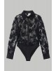 Γυναικείο μαύρο body shirt - Moutaki 26.09.115 Γυναικείο μαύρο body shirt - Moutaki 26.09.115