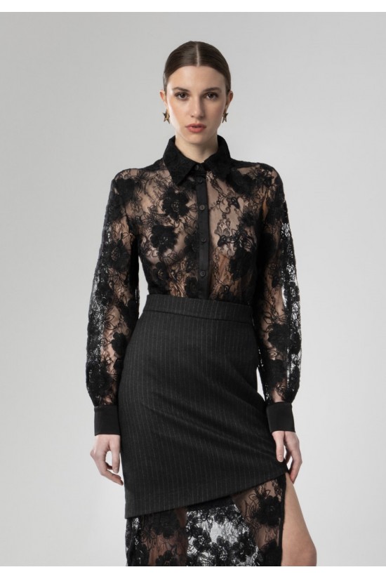 Γυναικείο μαύρο body shirt - Moutaki 26.09.115 Γυναικείο μαύρο body shirt - Moutaki 26.09.115