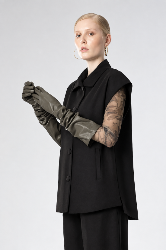 Γυναικείο oversized γιλέκο - Moutaki 26.06.136 Γυναικείο oversized γιλέκο - Moutaki 26.06.136