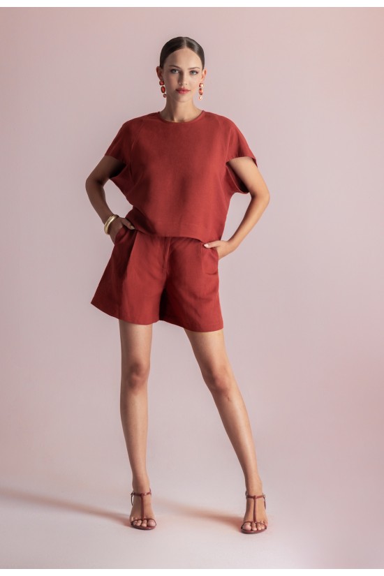 Γυναικεία κοντομάνικη μπλούζα - Moutaki 26.01.81