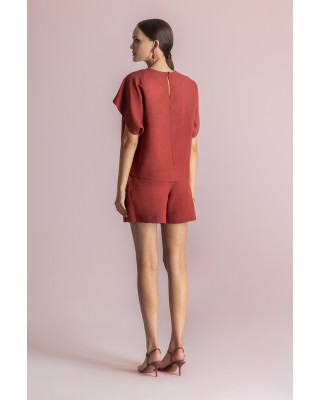 Γυναικεία κοντομάνικη μπλούζα - Moutaki 26.01.81