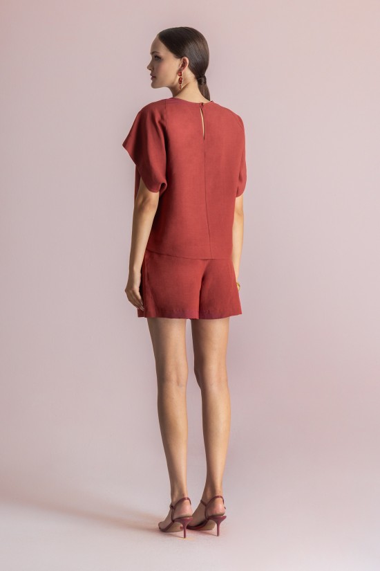 Γυναικεία κοντομάνικη μπλούζα - Moutaki 26.01.81