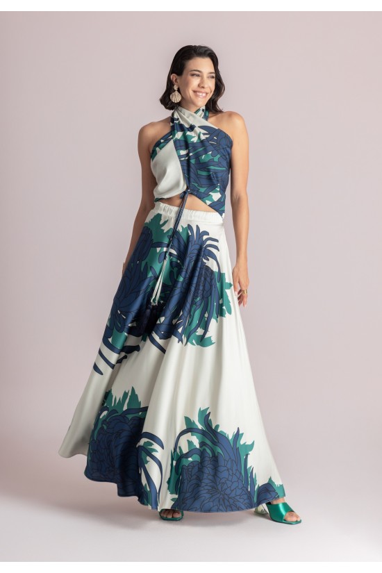 Γυναικεία μάξι εμπριμέ φούστα - Moutaki 26.02.23