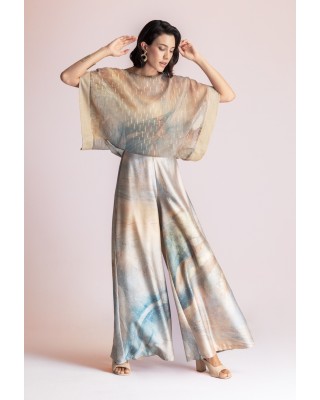 Γυναικεία μάξι σατέν φούστα με print - Moutaki 26.02.02