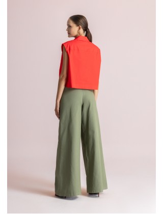 Γυναικείο cropped πουκάμισο ποπλίνα - Moutaki 26.09.19