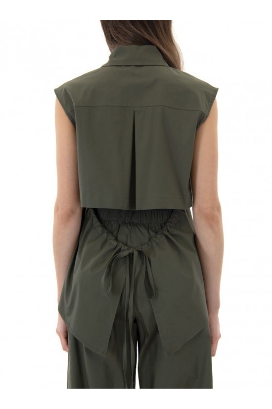 Γυναικείο αμάνικο πουκάμισο με ανοιχτή πλάτη - Moutaki 26.09.23