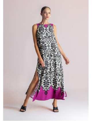 Γυναικείο αμάνικο φόρεμα με print - Moutaki 26.07.28