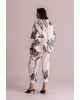 Γυναικείο εκρού παντελόνι με print - Moutaki 26.03.25