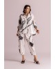 Γυναικείο εκρού παντελόνι με print - Moutaki 26.03.25