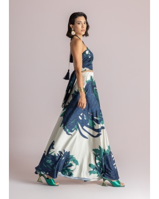 Γυναικείο εμπριμέ wrap top - Moutaki 26.01.58