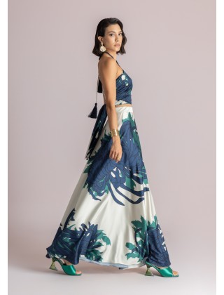 Γυναικείο εμπριμέ wrap top - Moutaki 26.01.58