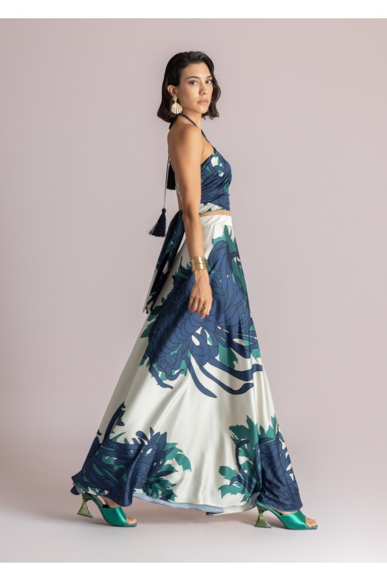 Γυναικείο εμπριμέ wrap top - Moutaki 26.01.58