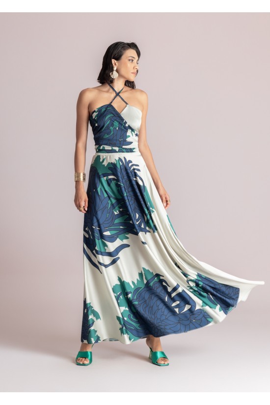 Γυναικείο εμπριμέ wrap top - Moutaki 26.01.58