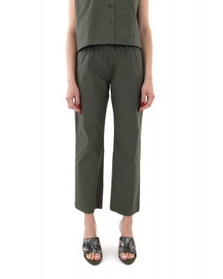 Γυναικείο παντελόνι ποπλίνα με λάστιχο - Moutaki 26.03.73