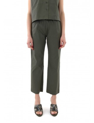 Γυναικείο παντελόνι ποπλίνα με λάστιχο - Moutaki 26.03.73