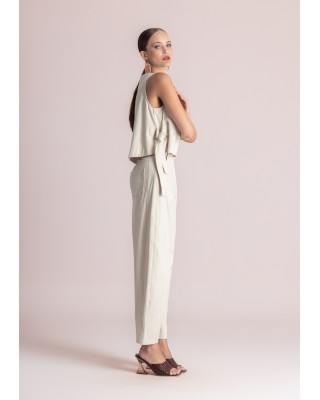 Γυναικείο ψηλόμεσο slouchy παντελόνι - Moutaki 26.03.20