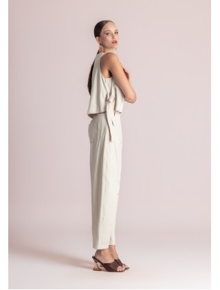 Γυναικείο ψηλόμεσο slouchy παντελόνι - Moutaki 26.03.20