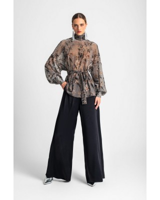 Γυναικεία ασημί lurex πουκαμίσα - Moutaki 25.09.142 Γυναικεία ασημί lurex πουκαμίσα - Moutaki 25.09.142