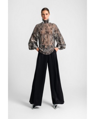 Γυναικεία ασημί lurex πουκαμίσα - Moutaki 25.09.142 Γυναικεία ασημί lurex πουκαμίσα - Moutaki 25.09.142