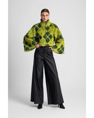 Γυναικεία κοντή πράσινη γούνα - Moutaki 25.06.143 Γυναικεία κοντή πράσινη γούνα - Moutaki 25.06.143