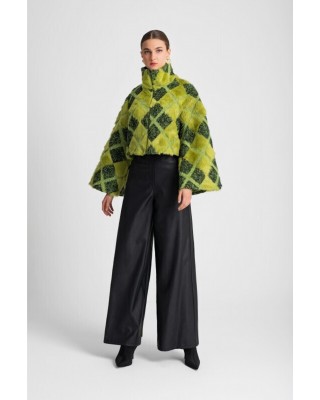 Γυναικεία κοντή πράσινη γούνα - Moutaki 25.06.143 Γυναικεία κοντή πράσινη γούνα - Moutaki 25.06.143