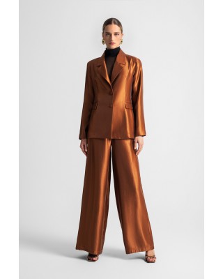 Γυναικεία μπρονζέ ψηλόμεση παντελόνα - Moutaki 25.03.119 Γυναικεία μπρονζέ ψηλόμεση παντελόνα - Moutaki 25.03.119