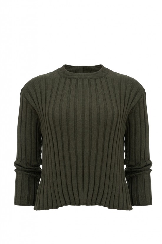 Γυναικεία rib μακρυμάνικη μπλούζα - Moutaki 25.KN1.116 Γυναικεία rib μακρυμάνικη μπλούζα - Moutaki 25.KN1.116