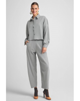 Γυναικείο cropped κοτλέ πουκάμισο - Moutaki 25.09.129 Γυναικείο cropped κοτλέ πουκάμισο - Moutaki 25.09.129