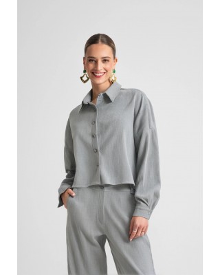 Γυναικείο cropped κοτλέ πουκάμισο - Moutaki 25.09.129 Γυναικείο cropped κοτλέ πουκάμισο - Moutaki 25.09.129