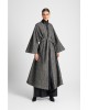 Γυναικείο μάξι γκρι παλτό με μανίκια κιμονό - Moutaki 25.06.136 Γυναικείο μάξι γκρι παλτό με μανίκια κιμονό - Moutaki 25.06.136