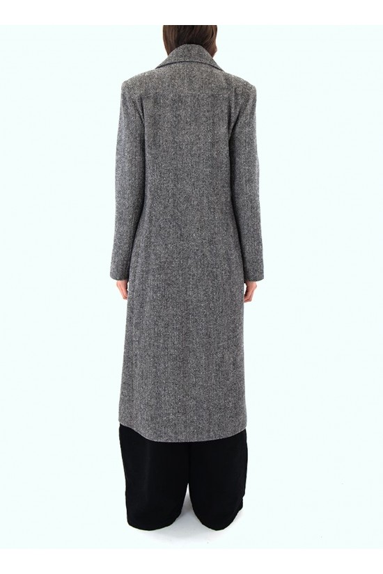 Γυναικείο μακρύ παλτό ψαροκόκαλο - Moutaki 25.06.137 Γυναικείο μακρύ παλτό ψαροκόκαλο - Moutaki 25.06.137