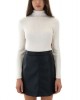 Γυναικεία πλεκτή μακρυμάνικη rib μπλούζα - Moutaki 25.KN1.119
