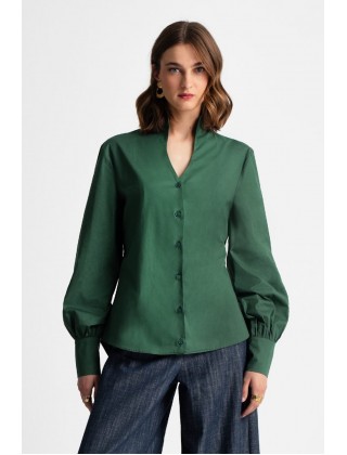 Γυναικείο πράσινο πουκάμισο - Moutaki 25.09.137