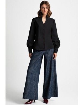 Γυναικείο μαύρο πουκάμισο - Moutaki 25.09.137