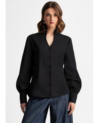 Γυναικείο μαύρο πουκάμισο - Moutaki 25.09.137