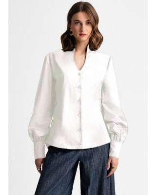 Γυναικείο λευκό πουκάμισο - Moutaki 25.09.137