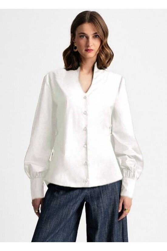 Γυναικείο λευκό πουκάμισο - Moutaki 25.09.137