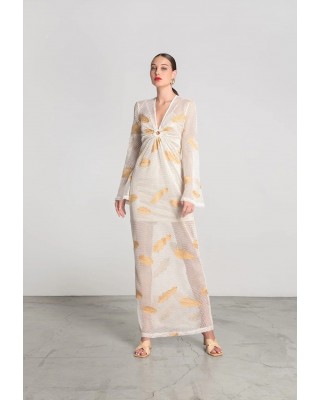 Γυναικείο μάξι διχτυωτό φόρεμα - Moutaki 25.07.03