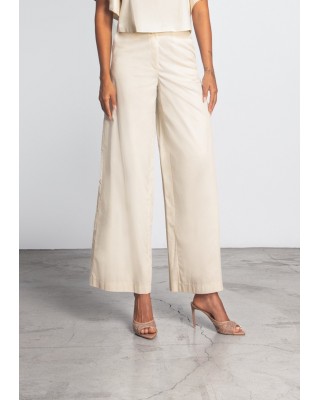 Γυναικεία ψηλόμεση εκρού παντελόνα - Moutaki 25.03.57 