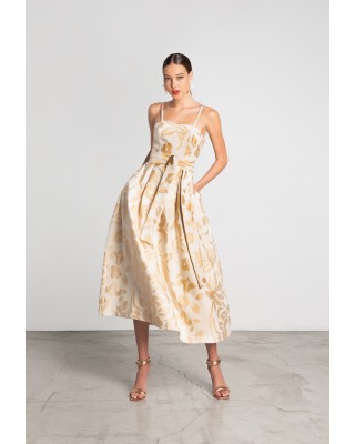 Γυναικείο midi floral φόρεμα - Moutaki 25.07.51