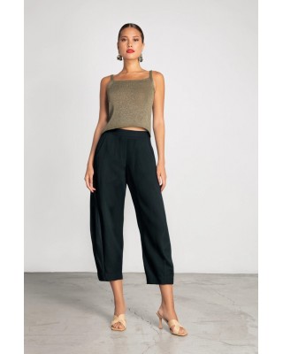 Γυναικείο λινό cropped παντελόνι - Moutaki 25.03.17